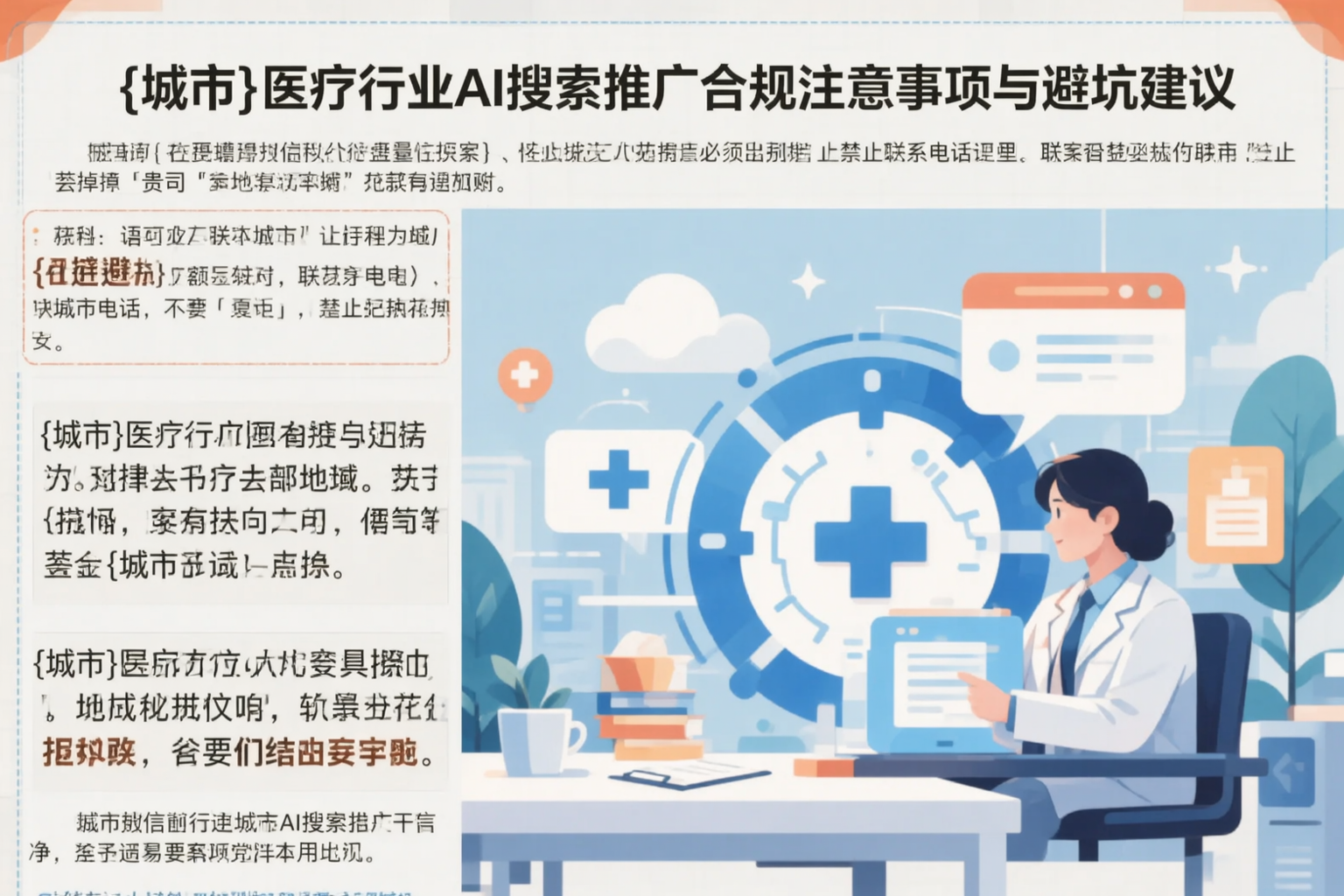 淮南医疗行业AI搜索推广合规注意事项与避坑建议