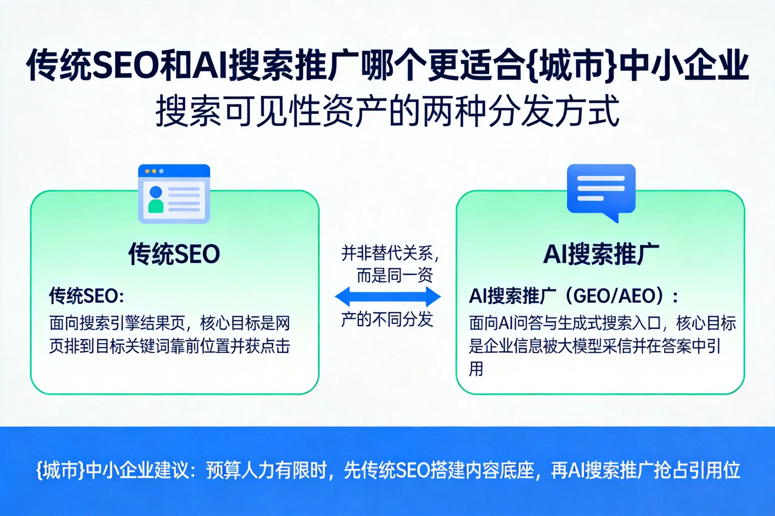 传统SEO和AI搜索推广哪个更适合淮南中小企业