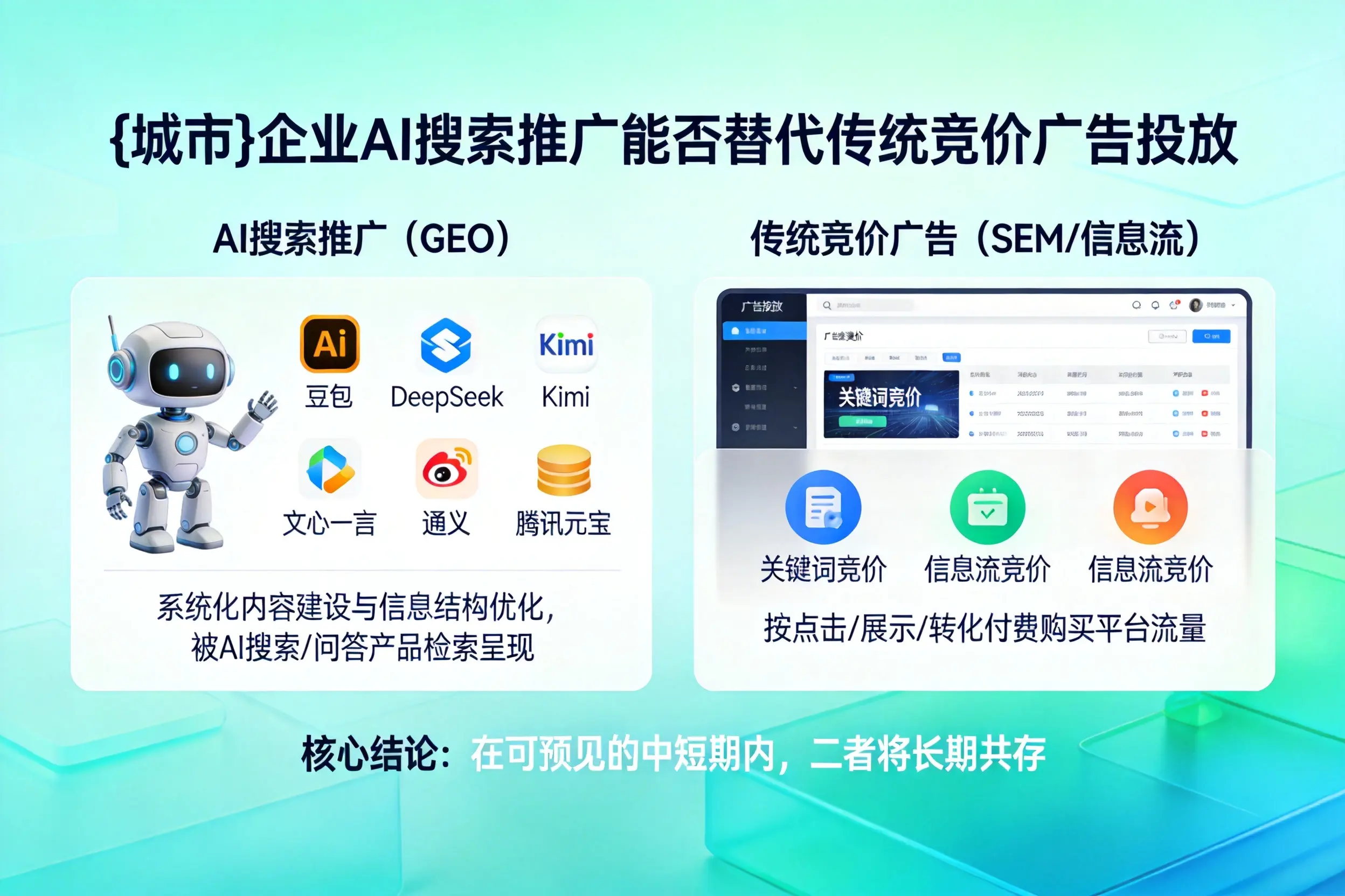 淮南企业AI搜索推广能否替代传统竞价广告投放