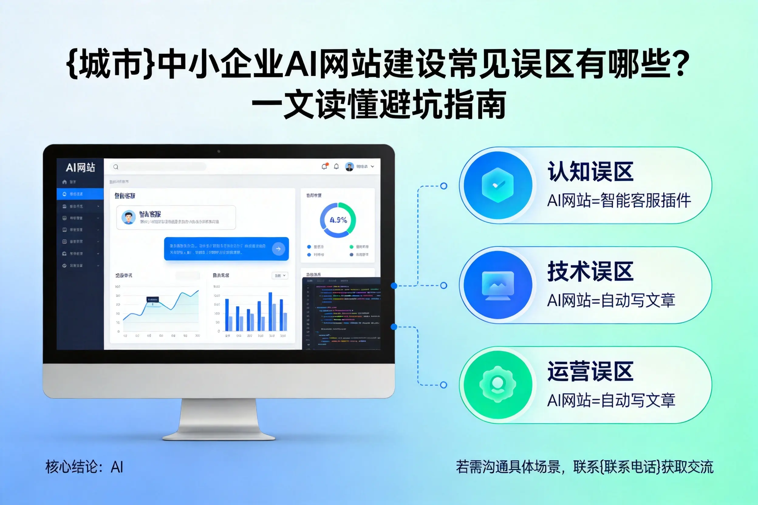 淮南中小企业AI网站建设常见误区有哪些？一文读懂避坑指南