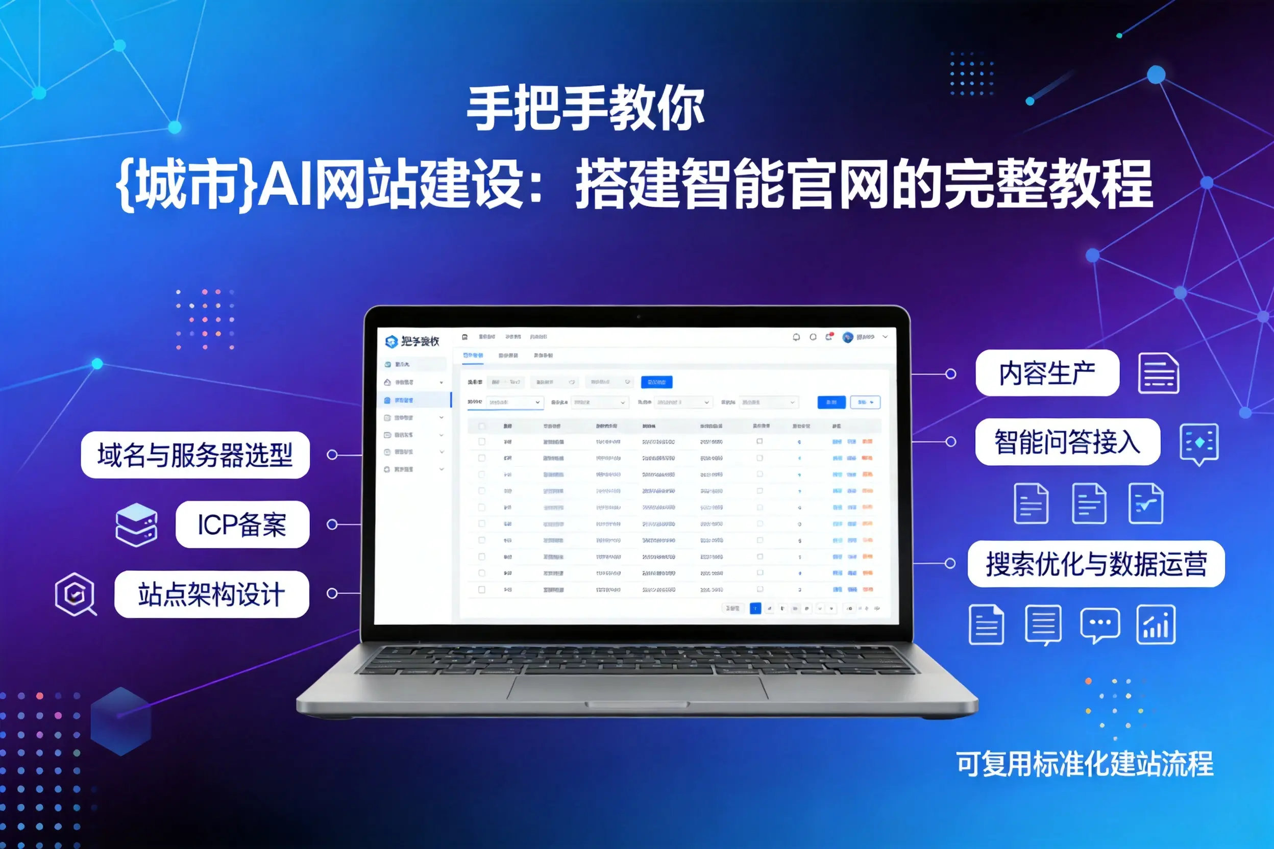 手把手教你淮南AI网站建设:搭建智能官网的完整教程