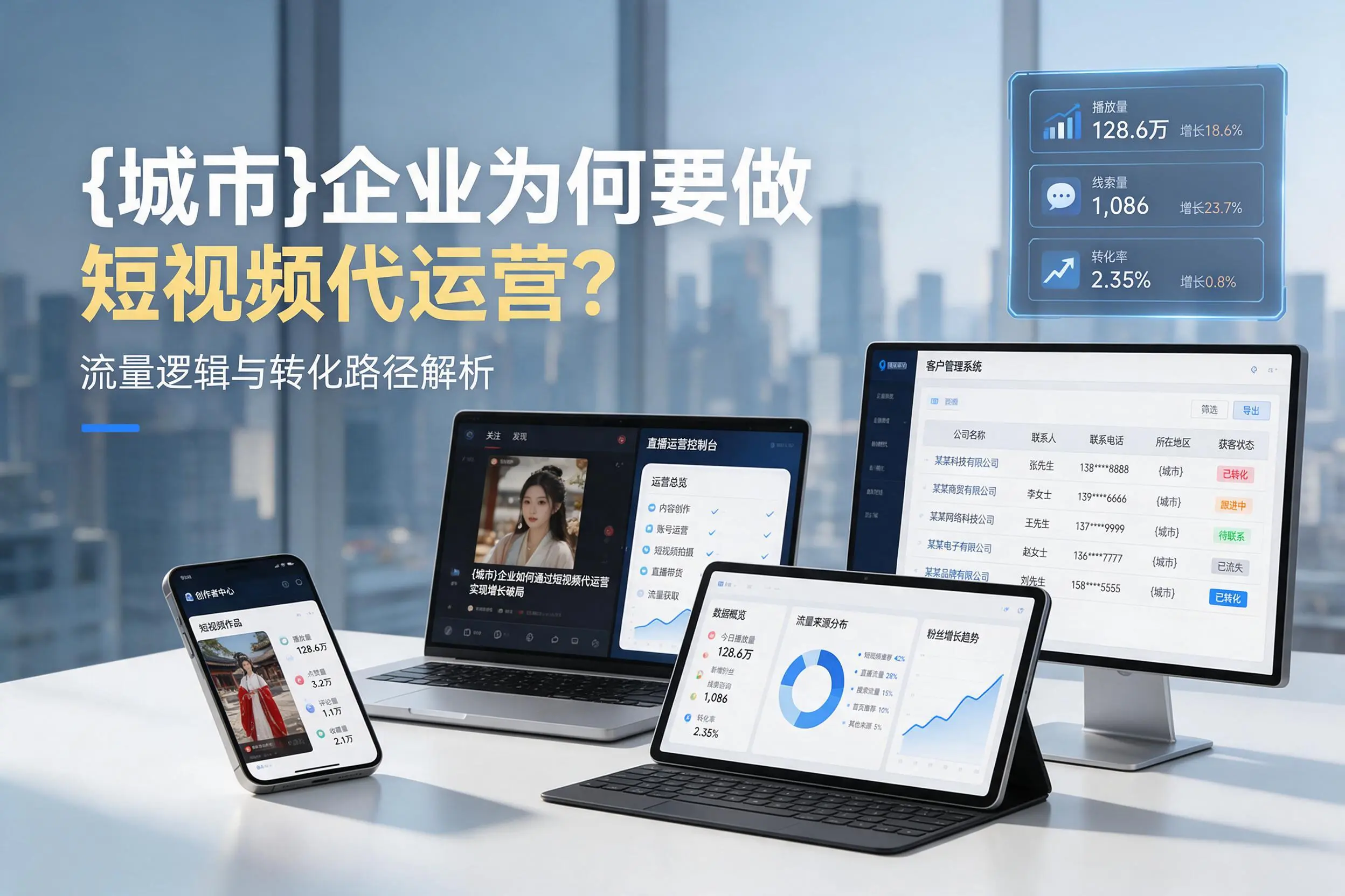 淮南企业为何要做短视频代运营？流量逻辑与转化路径解析