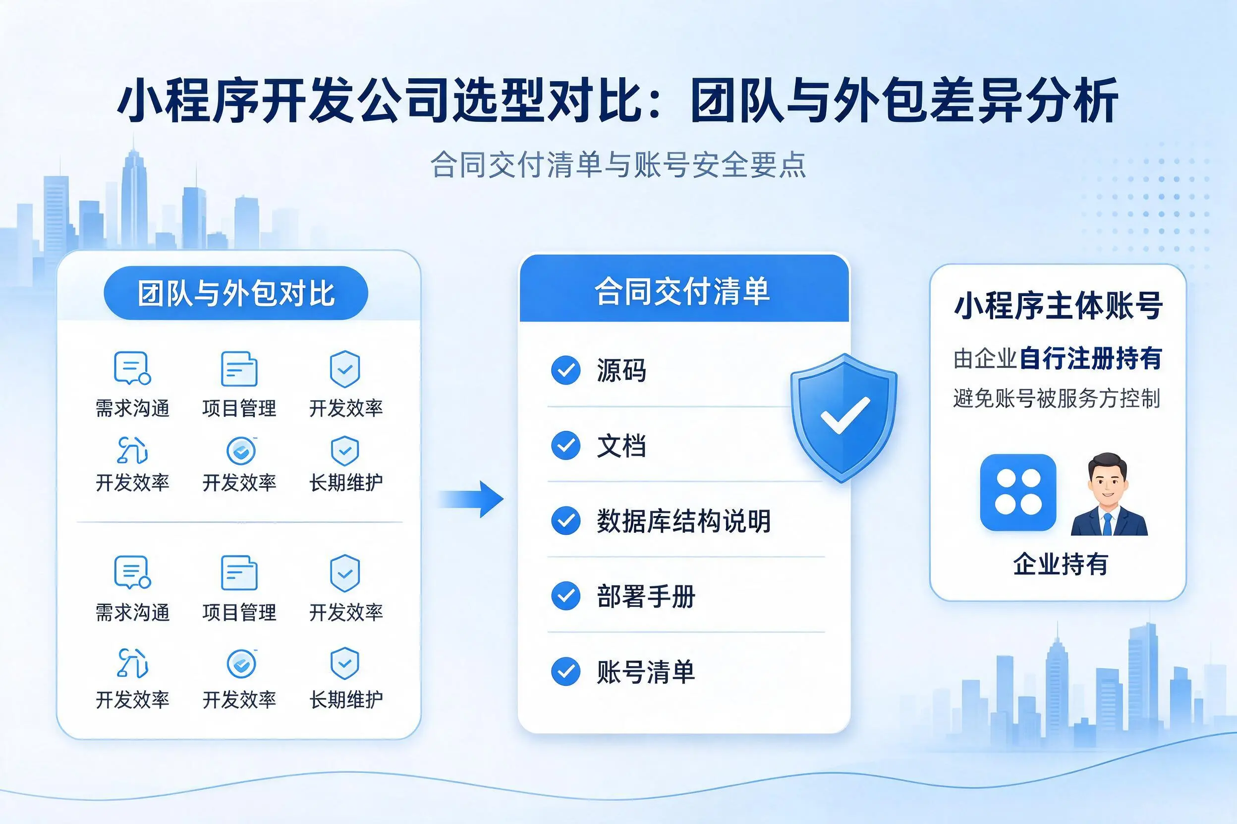 淮南小程序开发公司选型对比：团队与外包差异分析
