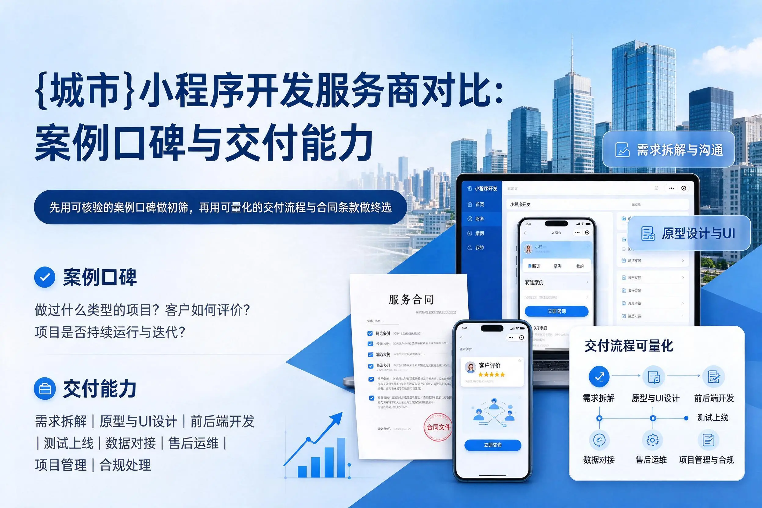 淮南小程序开发服务商对比：案例口碑与交付能力