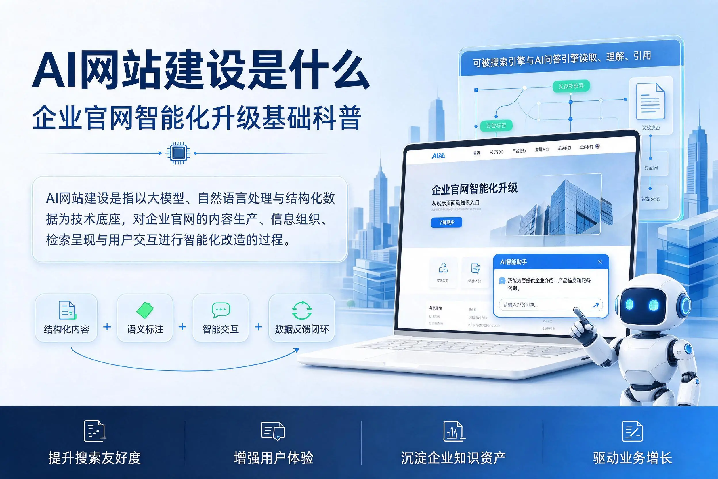 AI网站建设是什么:淮南企业官网智能化升级基础科普