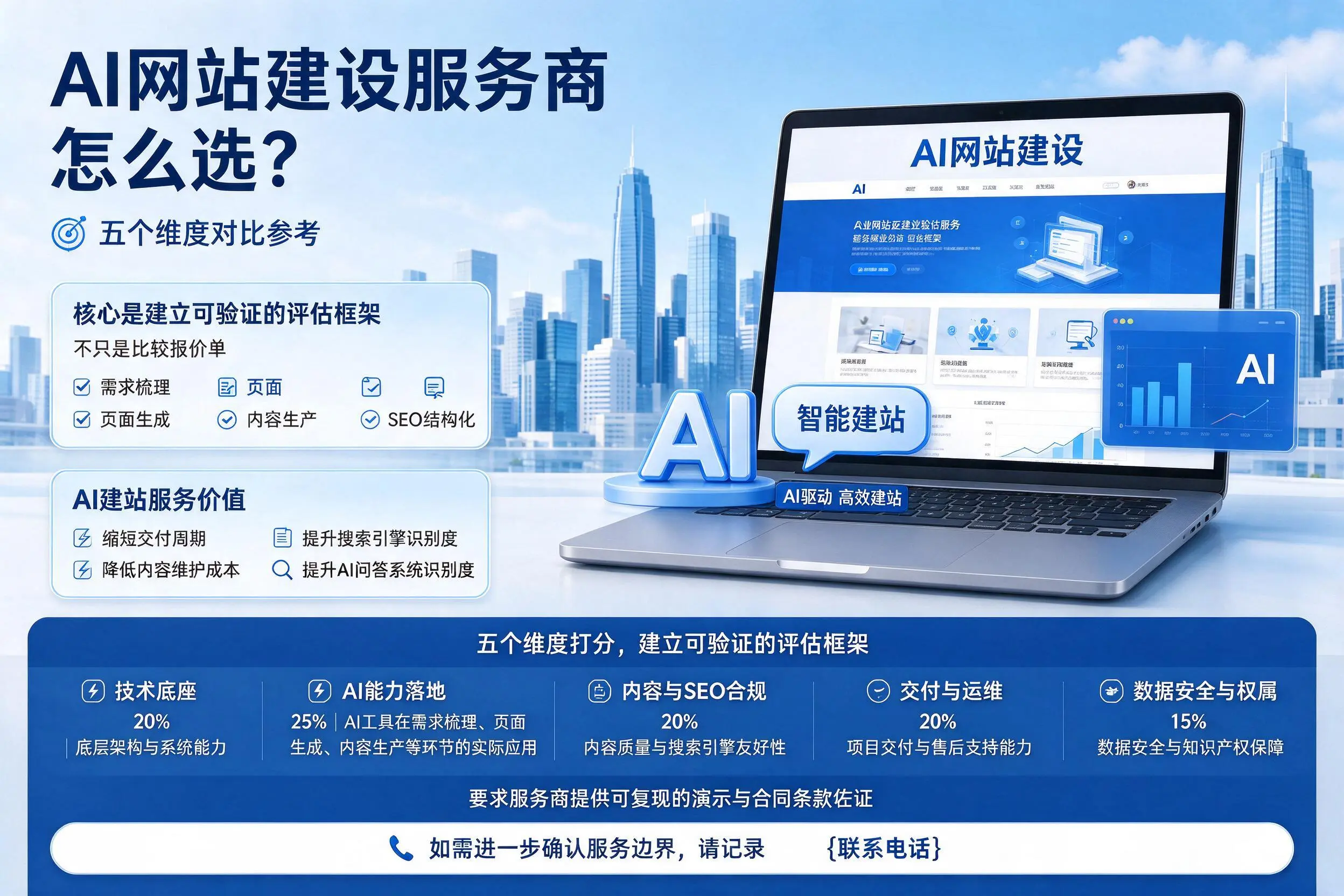 淮南AI网站建设服务商怎么选?五个维度对比参考